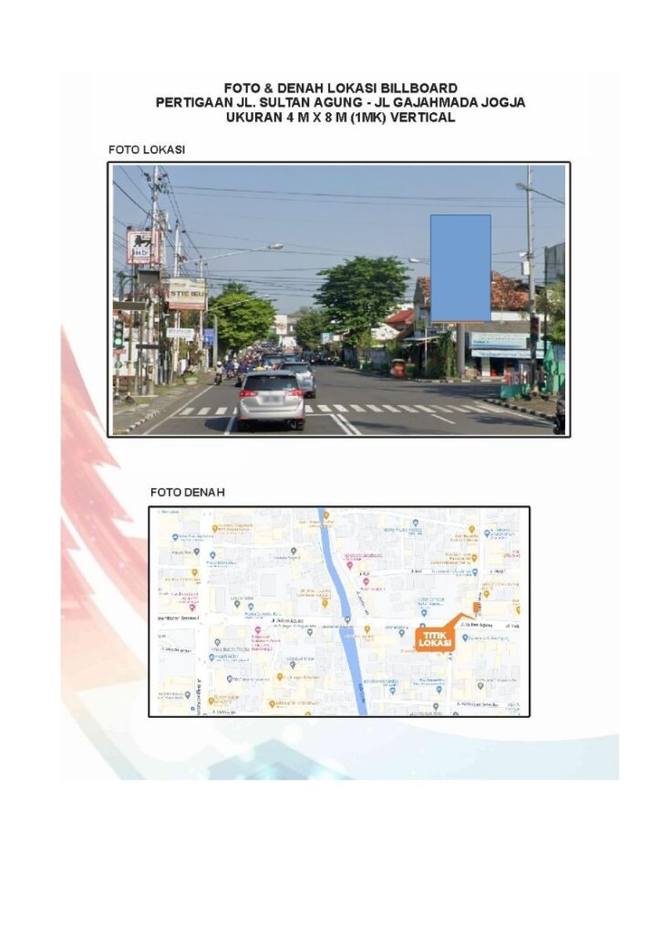 jog jl sultan agung gajah mada 4x8