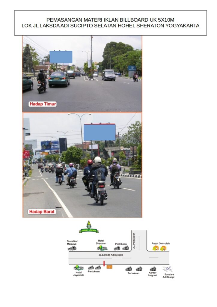 jogja jl adi sucipto sheraton 5x10