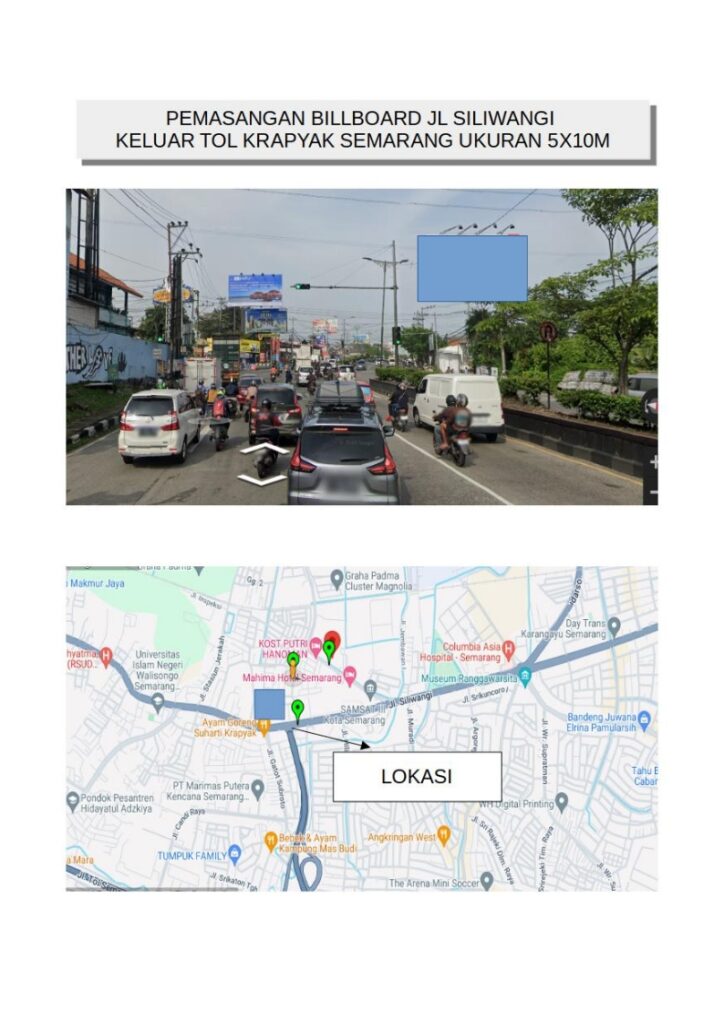 BILLBOARD smg jl siliwangi keluar tol krapyak 5x10 2