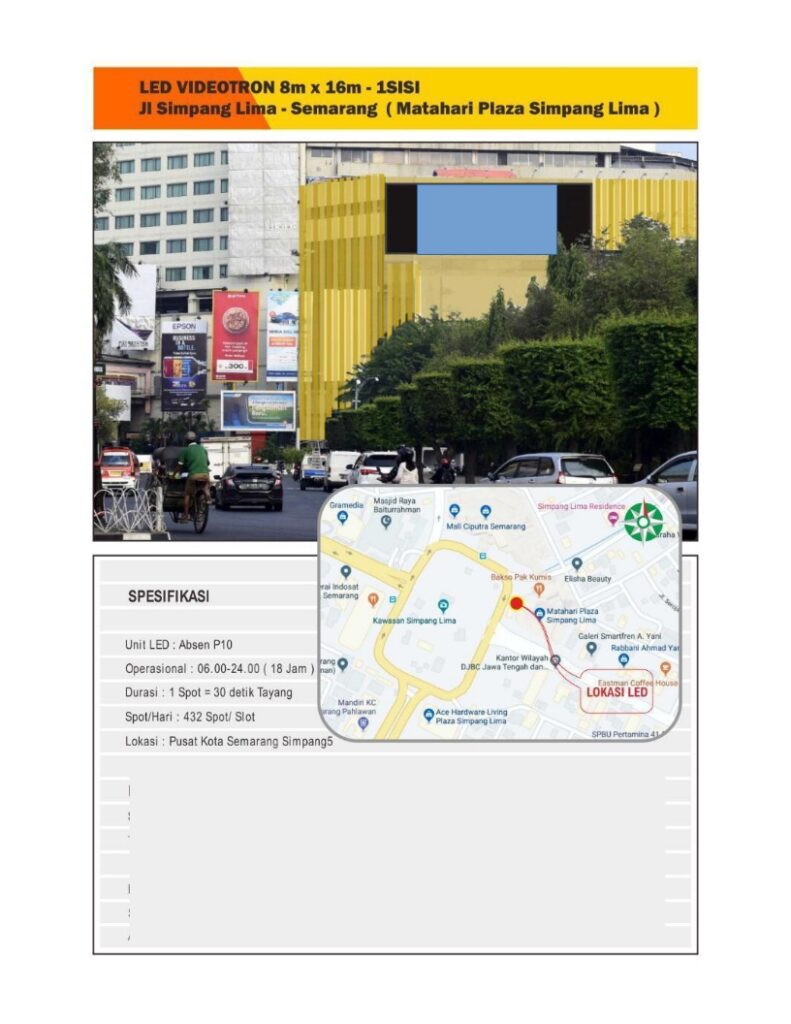 viditron simpang lima 16x8